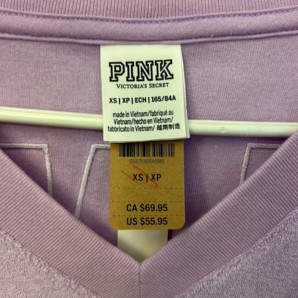 Pink Women’s Shirt Lavender Size XS NWT - Picture 4 of 5